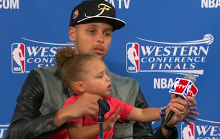 Illustration for article titled Steph Curry's Sports Baby Is Back. This One's For The Haters.